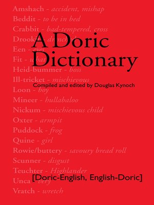 cover image of A Doric Dictionary